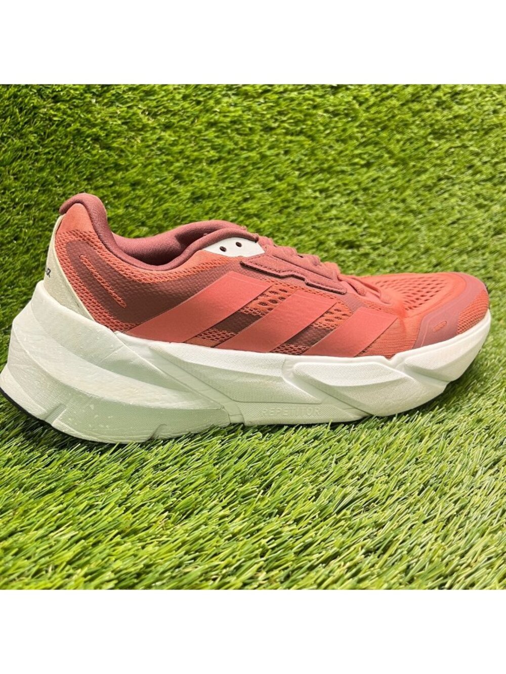 Adidas Adistar 1 Womens Size 9 Wonder Red White Athletic Running Shoes Sneakers